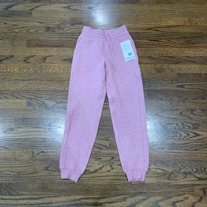 New Lululemon High Rise Scuba Jogger Size 0 Women’s Heather Pink Taupe